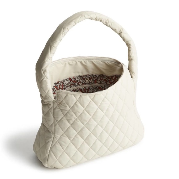 Vera Bradley Quilted Tifton Hobo Tote in Pumice Stone - Picture 2 of 12